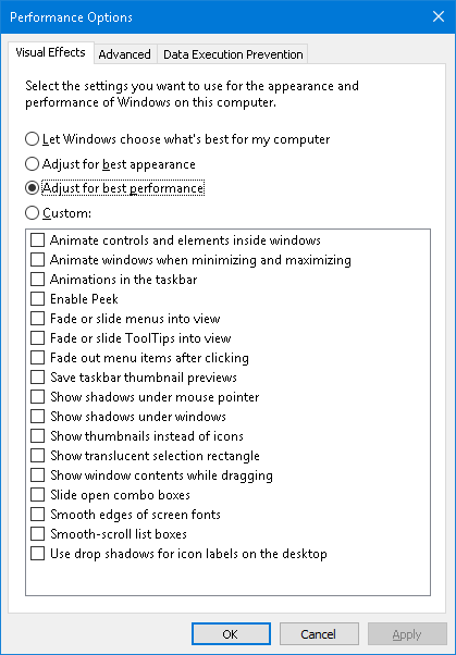 Performance options - performance.png